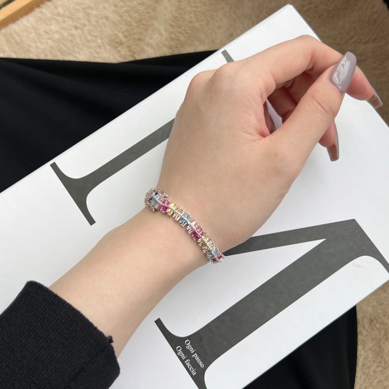 925 Sterling Silver Cubic Zirconia Bracelet