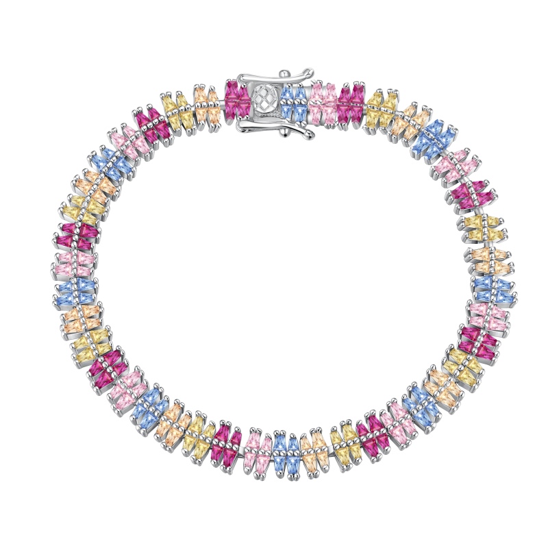 925 Sterling Silver Cubic Zirconia Bracelet - Image 3