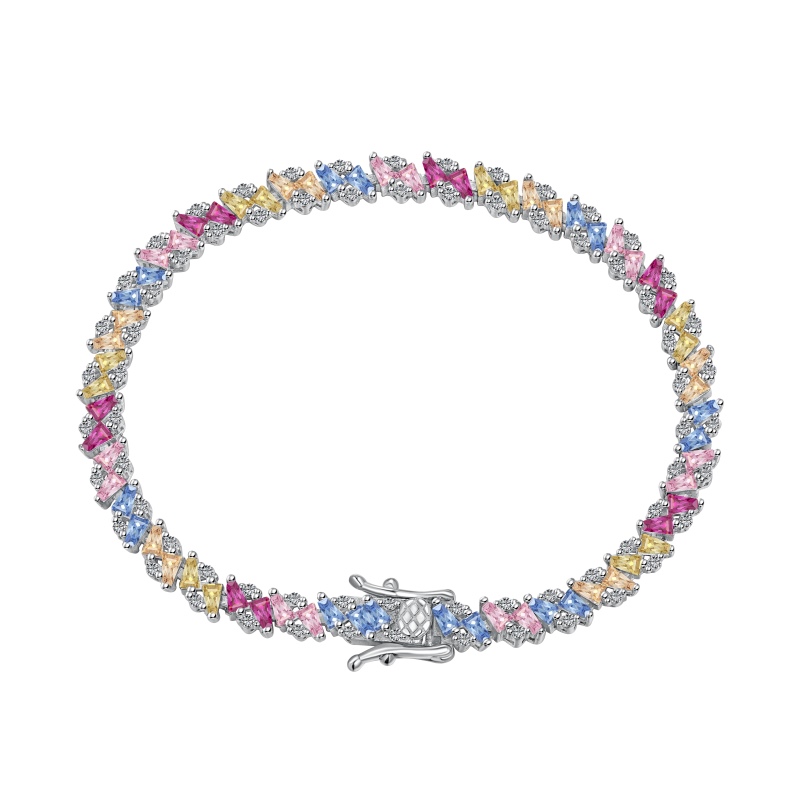 925 Sterling Silver Cubic Zirconia Bracelet