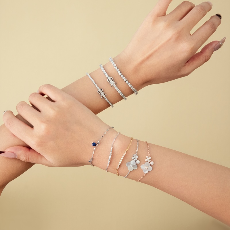 925 Sterling Silver Cubic Zirconia Bracelet