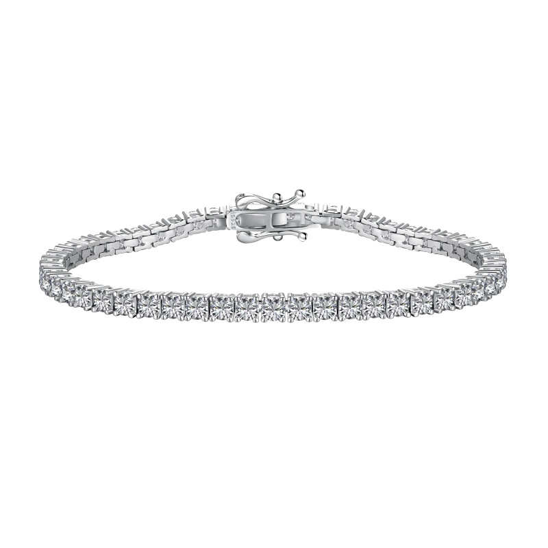 925 Sterling Silver Cubic Zirconia Bracelet - Image 3
