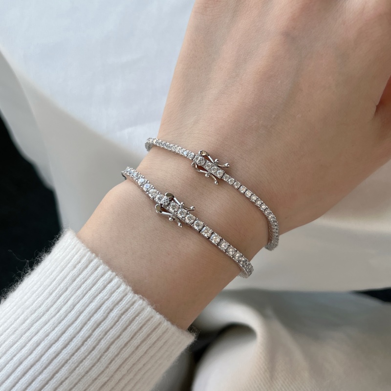925 Sterling Silver Cubic Zirconia Bracelet - Image 2