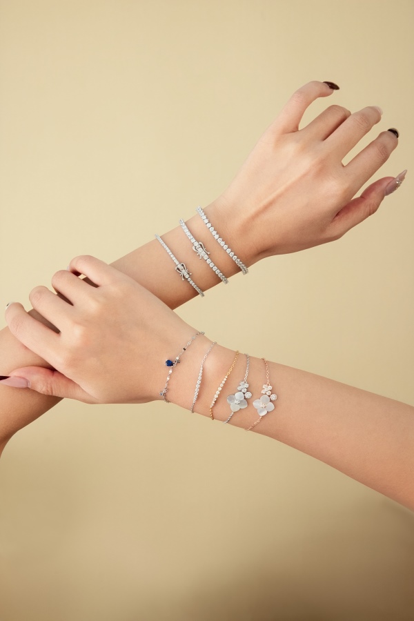 925 Sterling Silver Cubic Zirconia Bracelet - Image 5