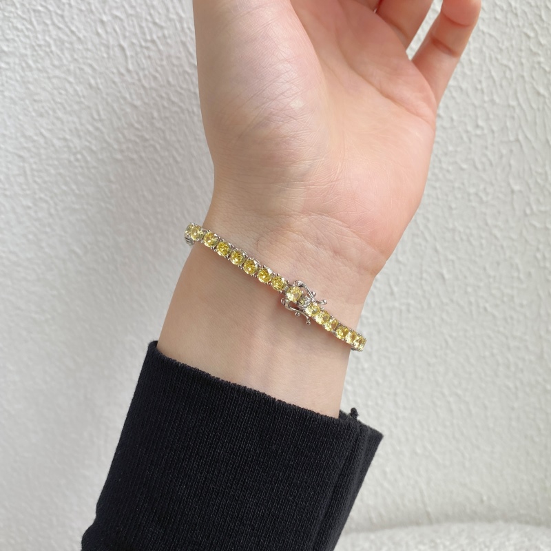 925 Sterling Silver Cubic Zirconia Bracelet - Image 3