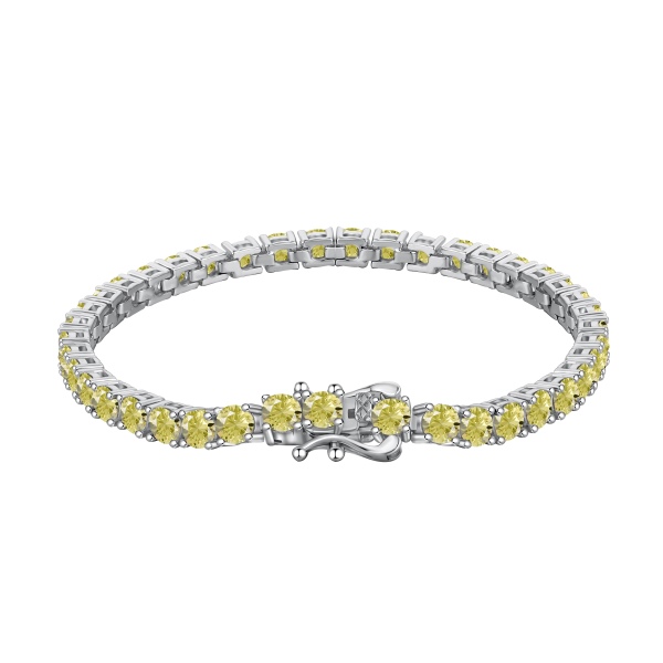925 Sterling Silver Cubic Zirconia Bracelet - Image 4