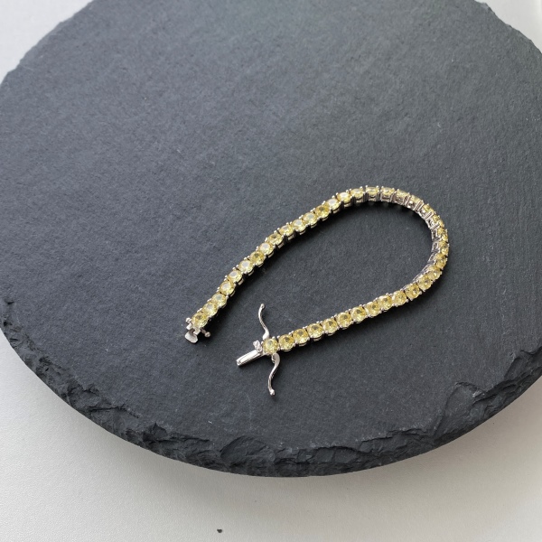 925 Sterling Silver Cubic Zirconia Bracelet - Image 5