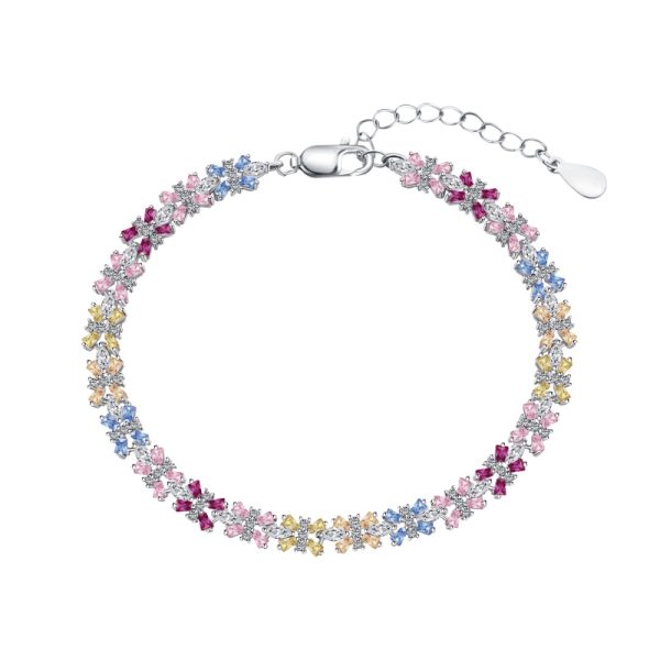 925 Sterling Silver Cubic Zirconia Bracelet