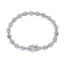 925 Sterling Silver Cubic Zirconia Pear Cut Bracelet