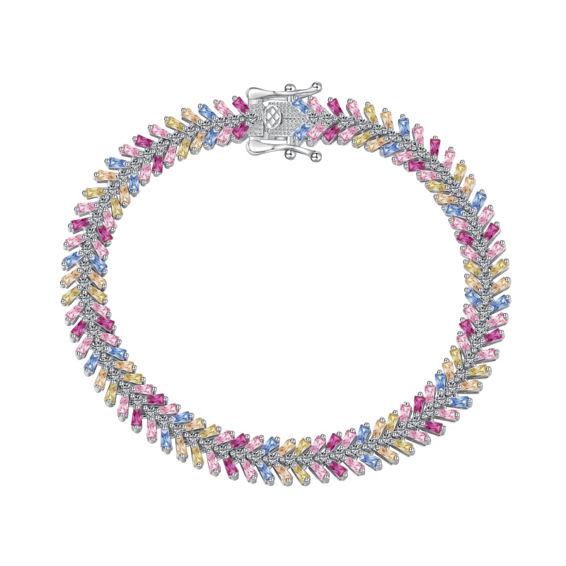 925 Sterling Silver Cubic Zirconia Bracelet