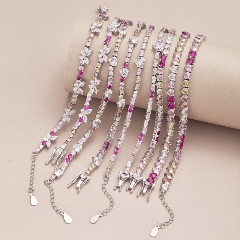 925 Sterling Silver Cubic Zirconia Bracelet
