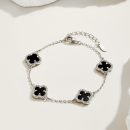 925 Sterling Silver Black Onyx Cubic Zirconia Bracelet