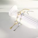 925 Sterling Silver White Pearl Cubic Zirconia Bracelet