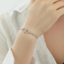 925 Sterling Silver Cubic Zirconia Evil Eyes Bracelet