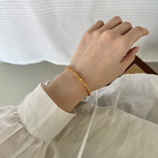 925 Sterling Silver 18K Gold Plated Bracelet