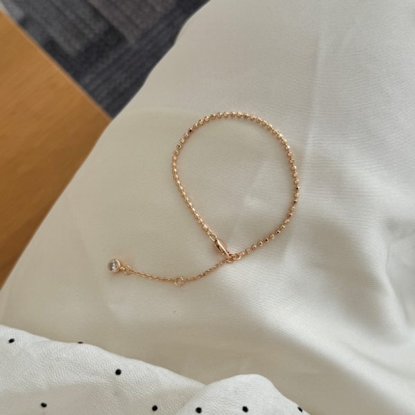 925 Sterling Silver Gold Plated Cubic Zirconia Bracelet