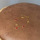 925 Sterling Silver 22K Gold Plated Cubic Zirconia Bracelet