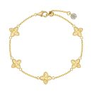 925 Sterling Silver 22K Gold Plated Cubic Zirconia Bracelet