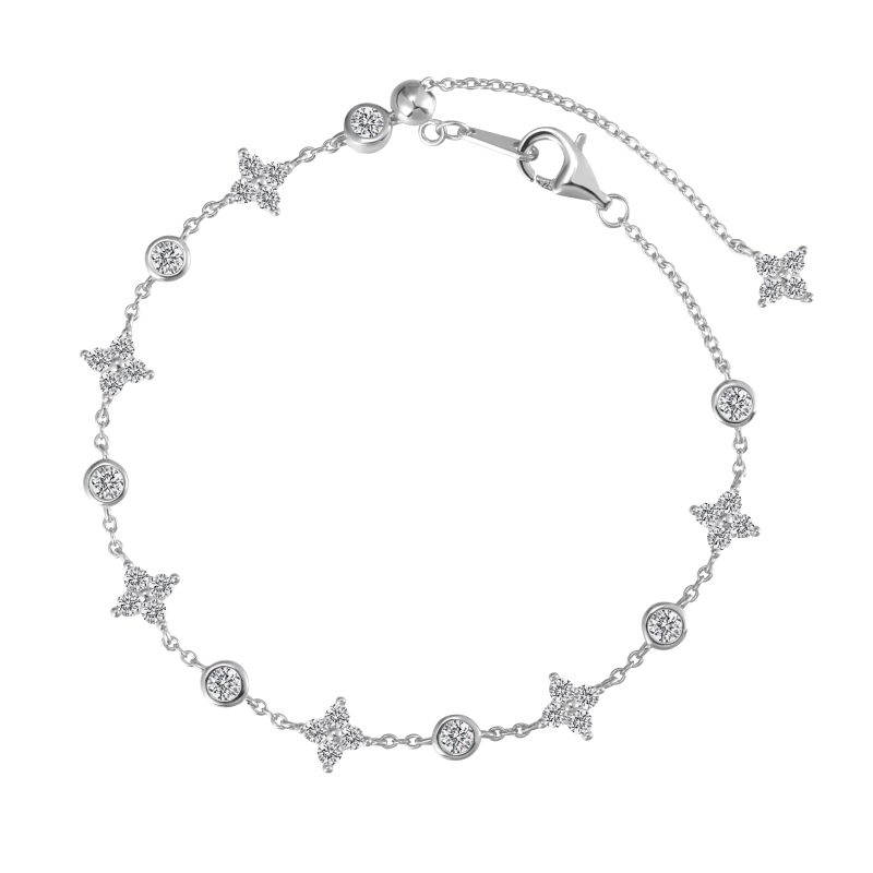925 Sterling Silver Cubic Zirconia Bracelet