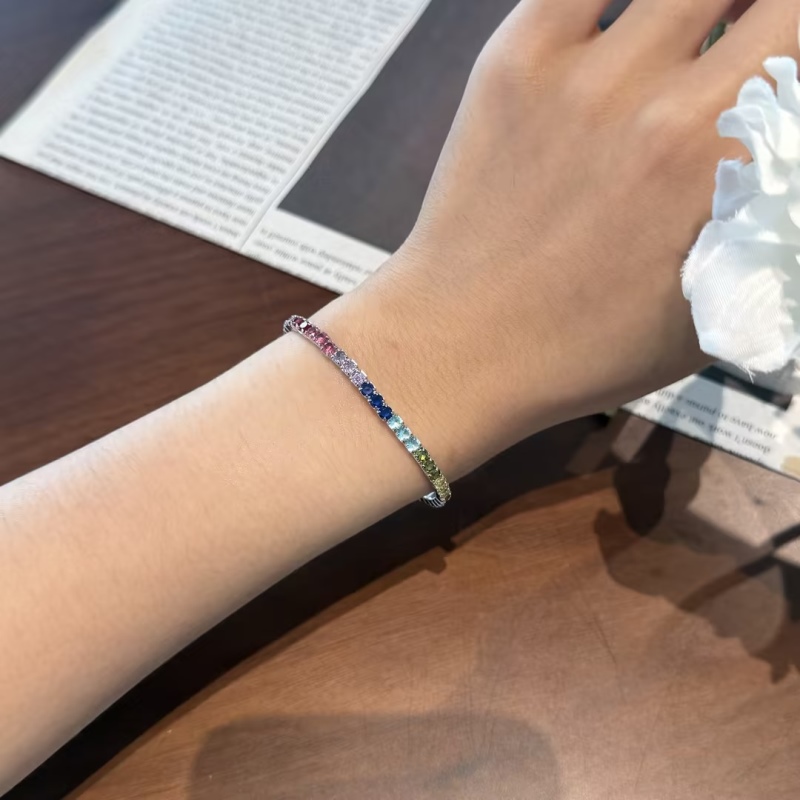 925 Sterling Silver Cubic Zirconia Bracelet