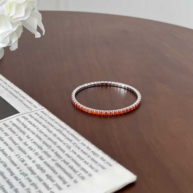 925 Sterling Silver Cubic Zirconia Bracelet - Image 3