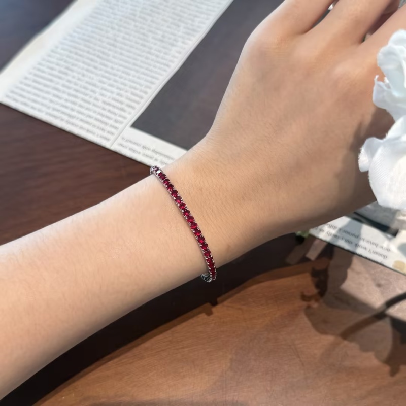 925 Sterling Silver Cubic Zirconia Bracelet - Image 2