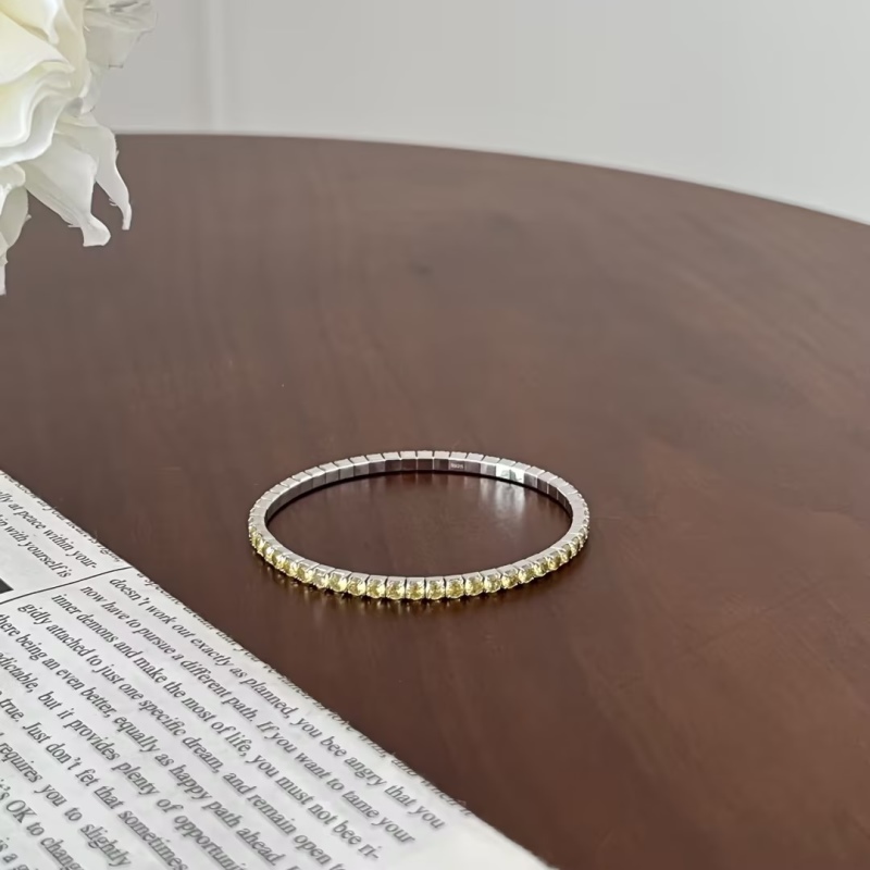 925 Sterling Silver Cubic Zirconia Bracelet - Image 3
