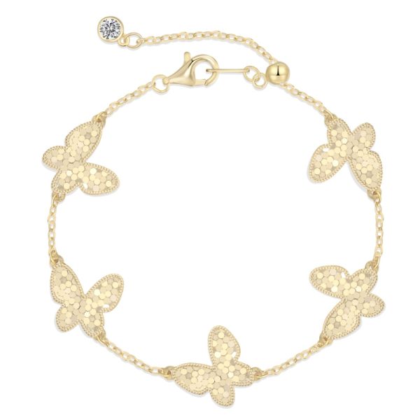 925 Sterling Silver 14K Plated Bracelet