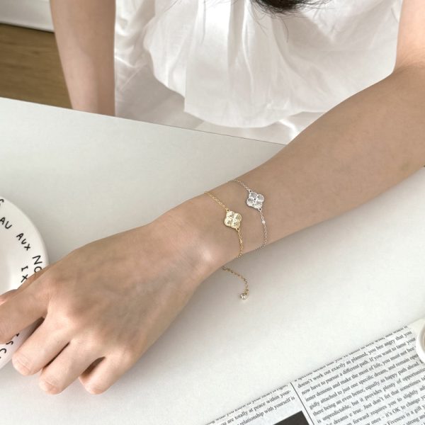 925 Sterling Silver 14K Cubic Zirconia Bracelet