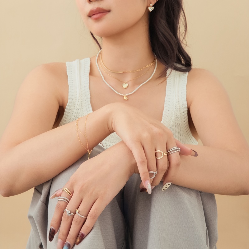 925 Sterling Silver 18K Gold Plated Bracelet - Image 3