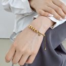 925 Sterling Silver 22K Gold Plated Cubic Zirconia Bracelet