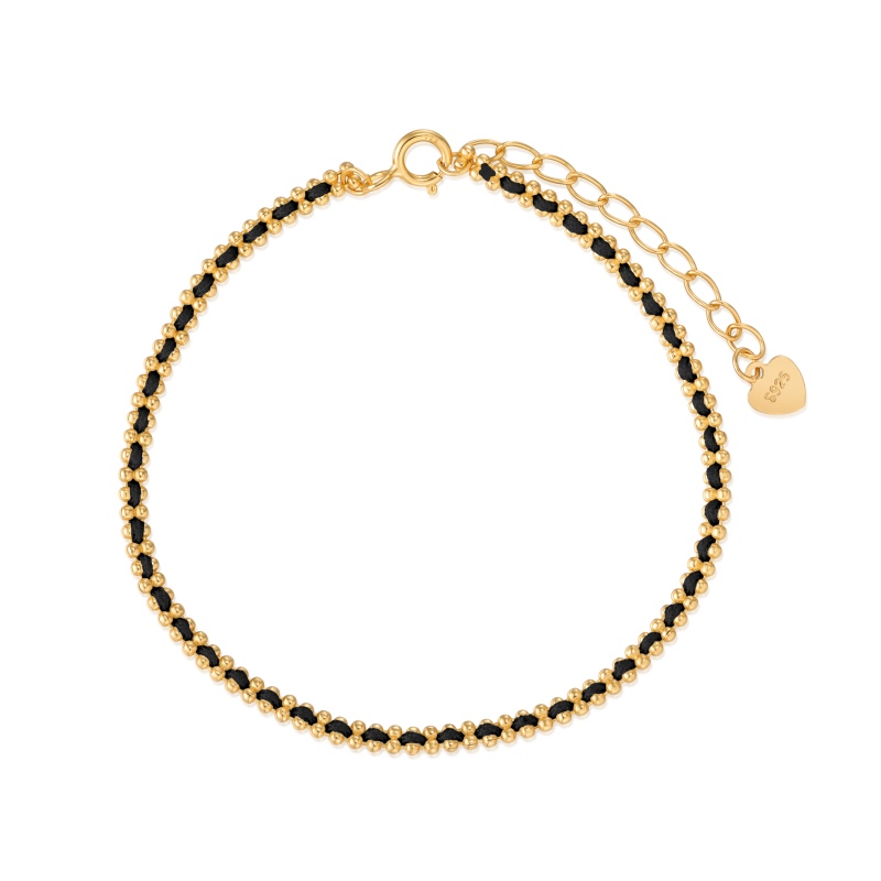 925 Sterling Silver 18K Plated Bracelet