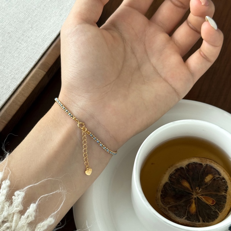 925 Sterling Silver 18K Plated Bracelet