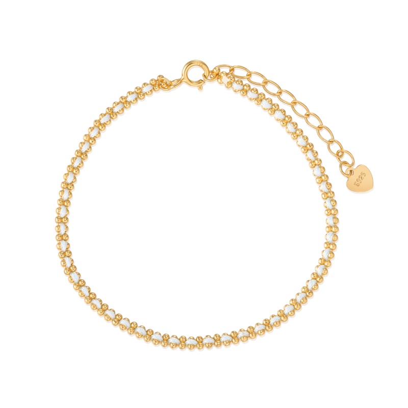 925 Sterling Silver 18K Plated Bracelet