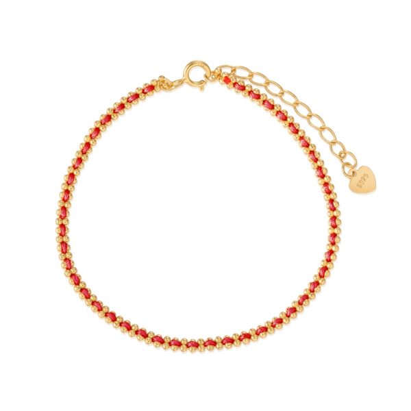 925 Sterling Silver 18K Plated Bracelet