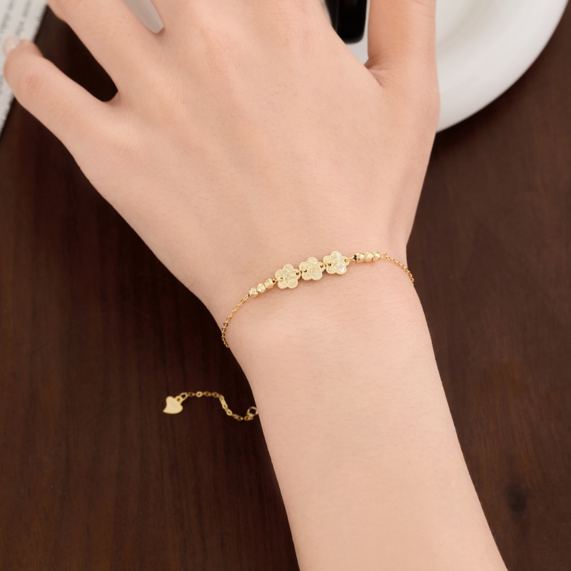 925 Sterling Silver 14K Plated Bracelet - Image 2