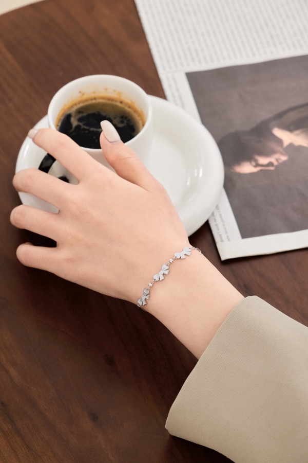 925 Sterling Silver 14K Plated Bracelet - Image 4