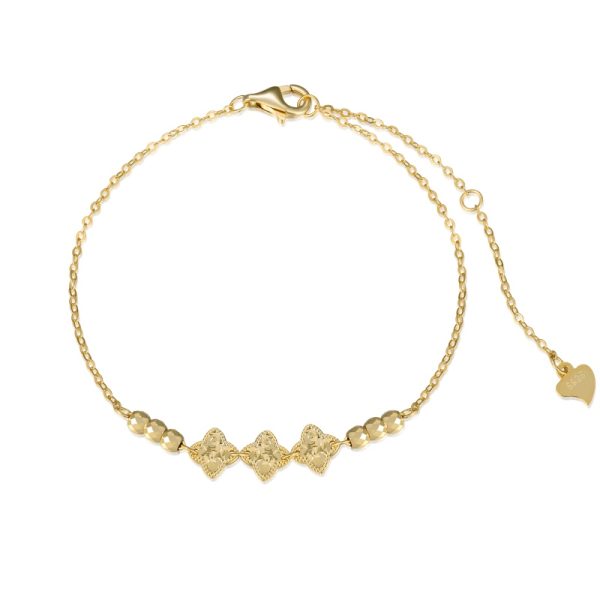 925 Sterling Silver 14K Plated Bracelet
