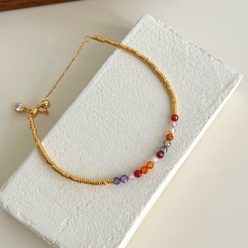 925 Sterling Silver 18K Gold Plated Bracelet
