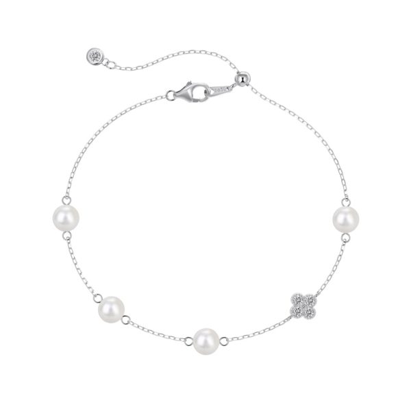 925 Sterling Silver Pearl Bracelet