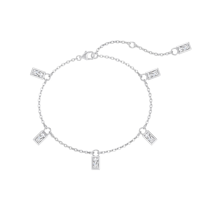 925 Sterling Silver Cubic Zirconia Bracelet