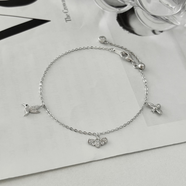 925 Sterling Silver Cubic Zirconia Bracelet - Image 4