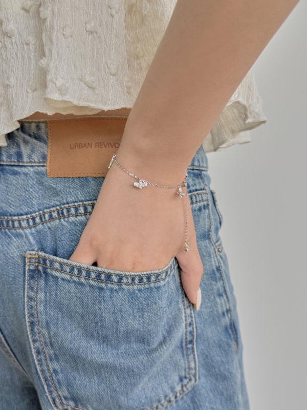 925 Sterling Silver Cubic Zirconia Bracelet - Image 5