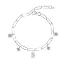 925 Sterling Silver Cubic Zirconia Bracelet