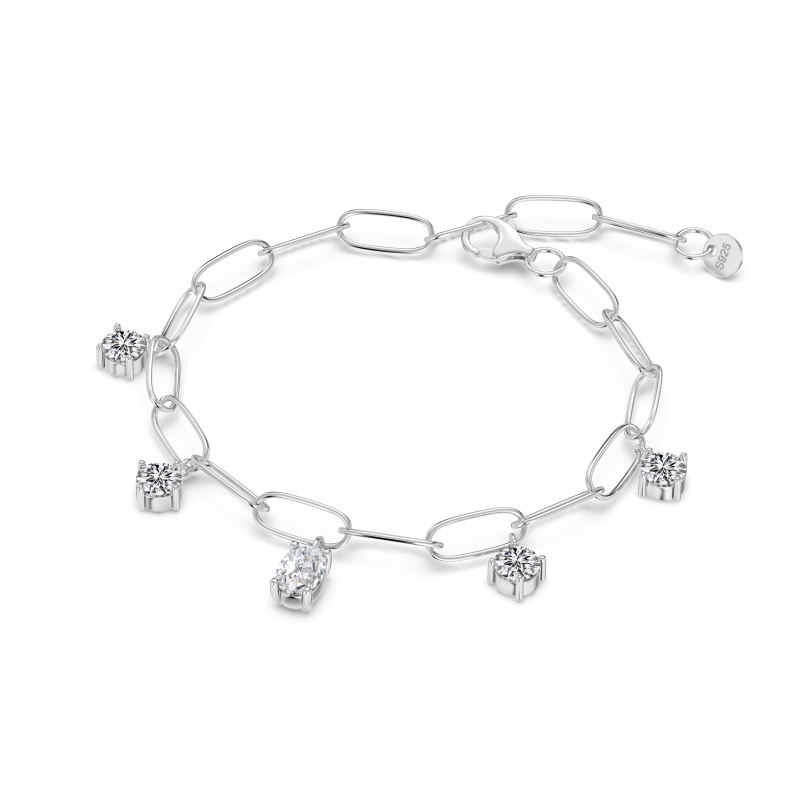 925 Sterling Silver Cubic Zirconia Bracelet - Image 2