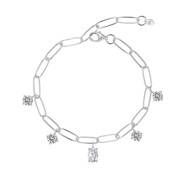 925 Sterling Silver Cubic Zirconia Bracelet - Image 4