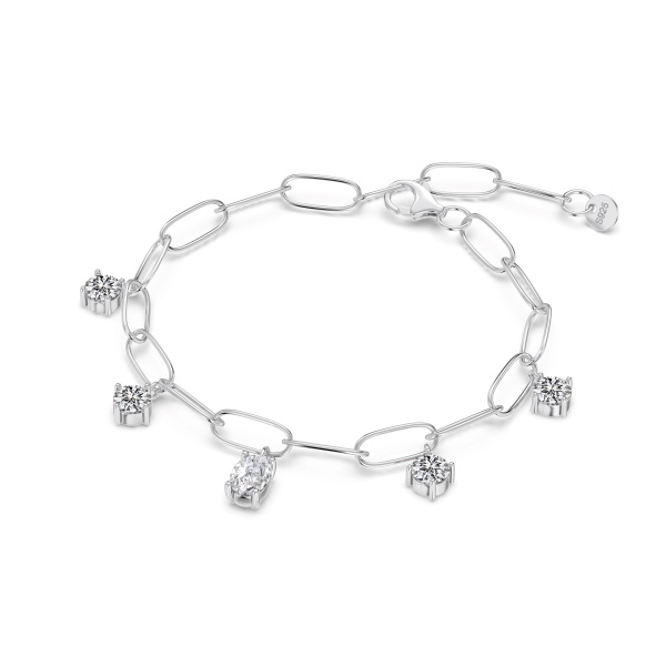 925 Sterling Silver Cubic Zirconia Bracelet - Image 5