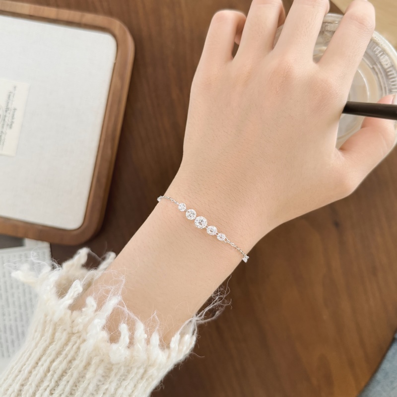 925 Sterling Silver Cubic Zirconia Bracelet - Image 2