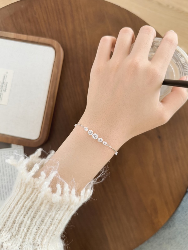 925 Sterling Silver Cubic Zirconia Bracelet - Image 5