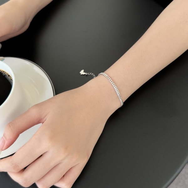 925 Sterling Silver 18K Gold Plated Bracelet - Image 5