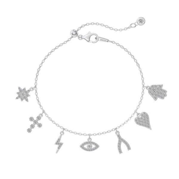 925 Sterling Silver Cubic Zirconia Bracelet